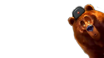 Изображение медведя в русской шапке, символизирующего приветственный бонус в Вулкан Старс казино.